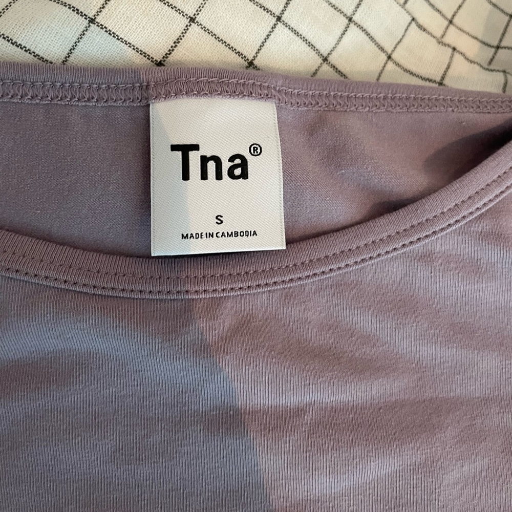 Lavender TNA top from Aritzia